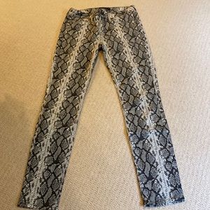 Rich & Skinny snakeskin stretch pant